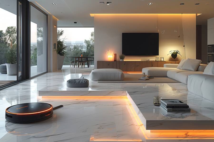 High-gloss epoxy floor finish