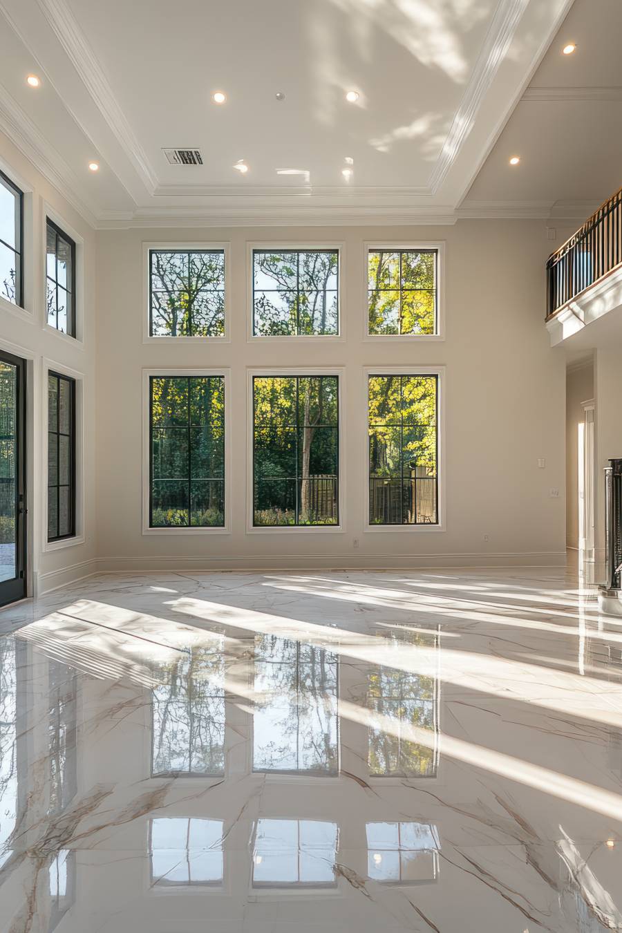 Reflective epoxy floor project